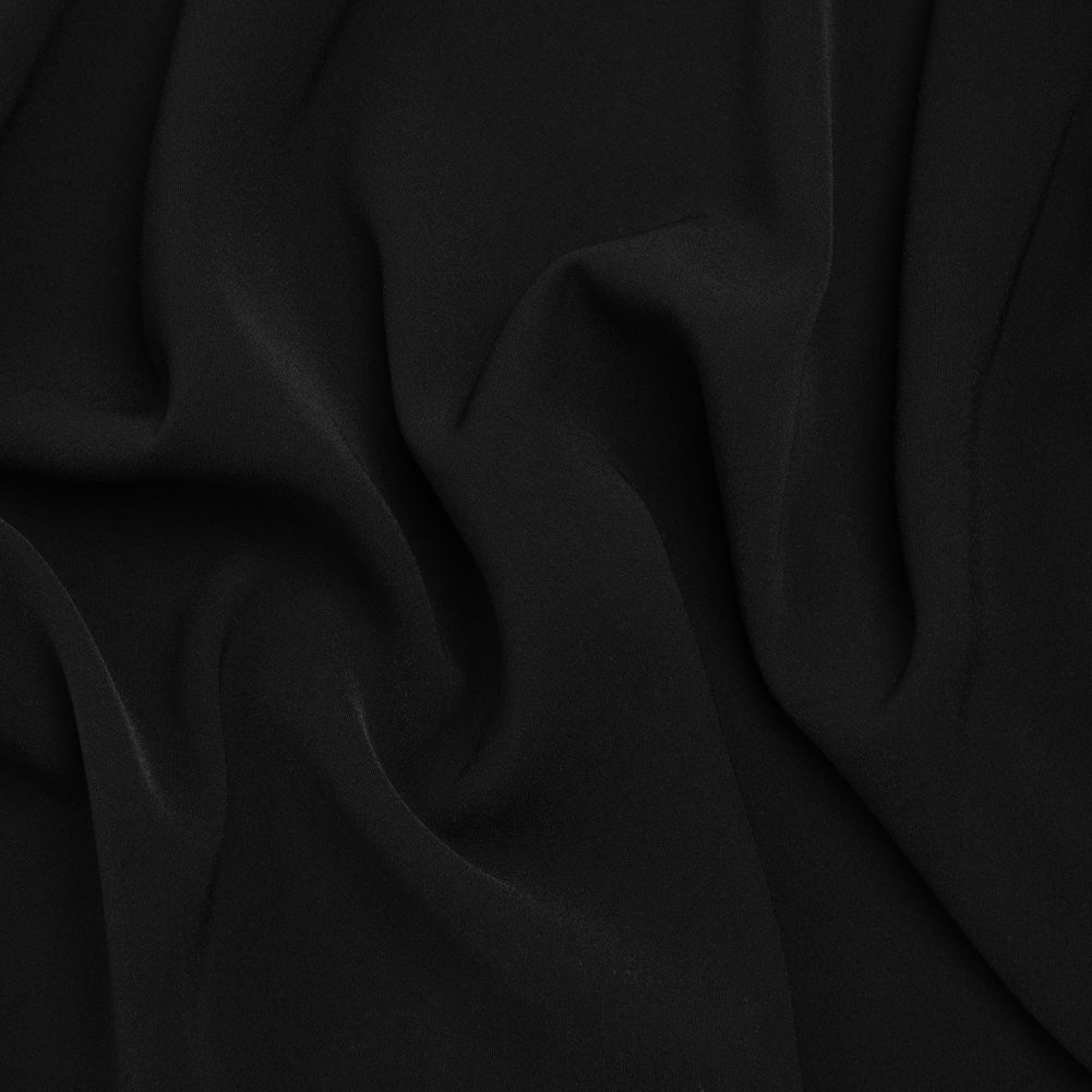 Polyester Crepe - Black - Designer Deadstock