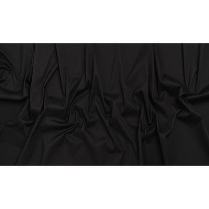 Stretch Polyester Plisse - Black and Metallic Blue - Designer Deadstock - Full