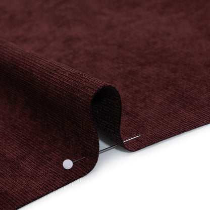 Stretch Polyester and Nylon Corduroy - Wine Tasting Purple - Designer Deadstock