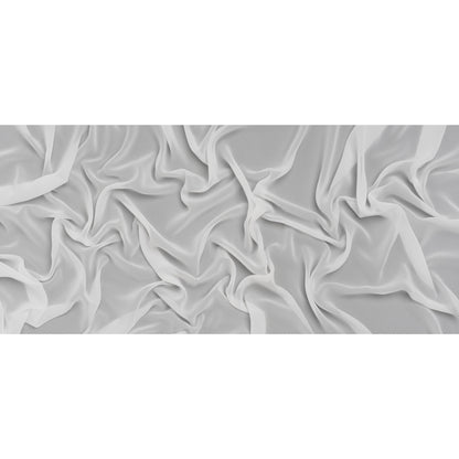 Polyester Chiffon - White - Designer Deadstock