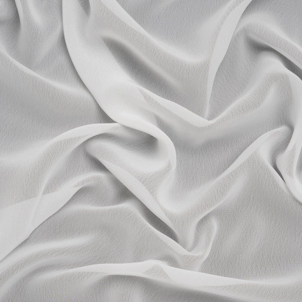Polyester Chiffon - White - Designer Deadstock