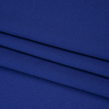 Stretch Polyester Bubble Crepe - Royal Blue - Designer Deadstock