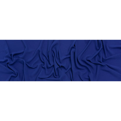 Stretch Polyester Bubble Crepe - Royal Blue - Designer Deadstock