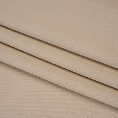 Stretch Polyester Twill - Light Sandy Beige - Deadstock