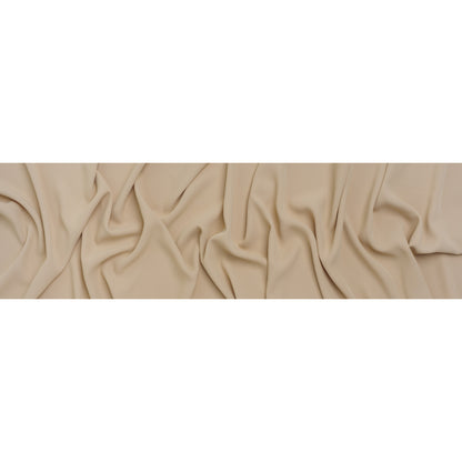 Stretch Polyester Twill - Light Sandy Beige - Deadstock