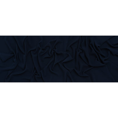 Stretch Polyester Bubble Crepe - Dark Navy Blue - Designer Deadstock