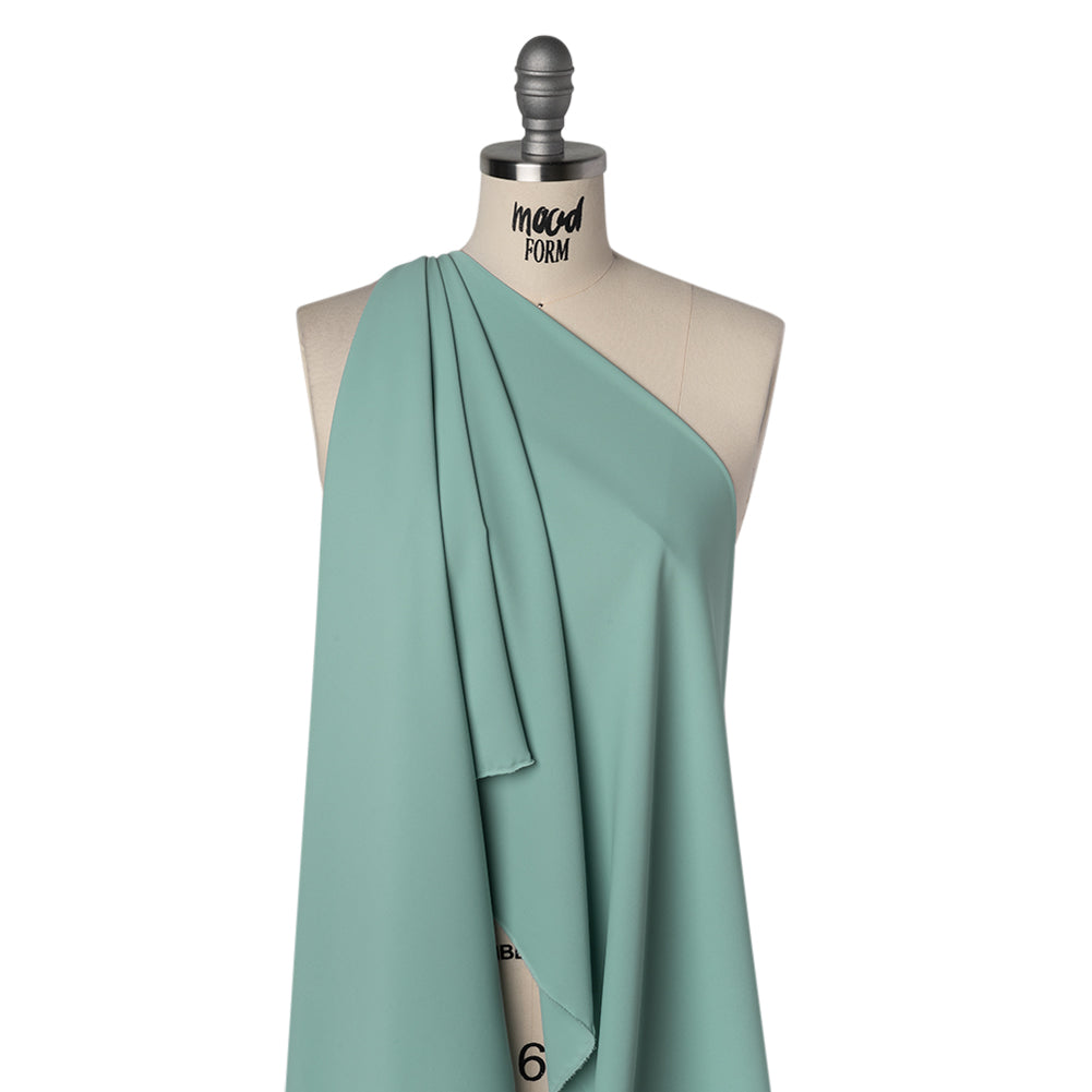 Stretch Polyester Woven - Seafoam Green - Deadstock - Drape