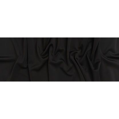 Polyester Scuba Knit - Black - Designer Deadstock