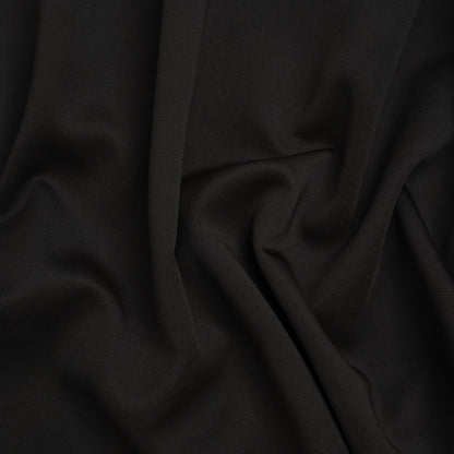 Polyester Scuba Knit - Black - Designer Deadstock