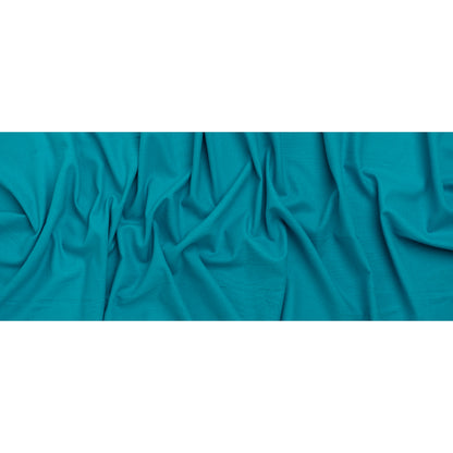 Rayon and Linen Woven - Bright Aqua Blue - Deadstock