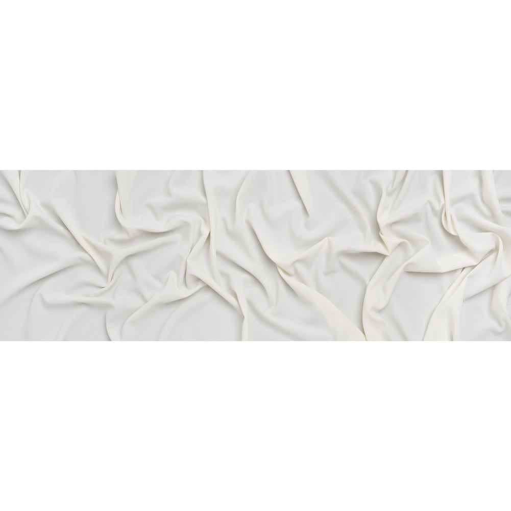 Polyester Crepe - Polar Bear White - Designer Deadstock - Full