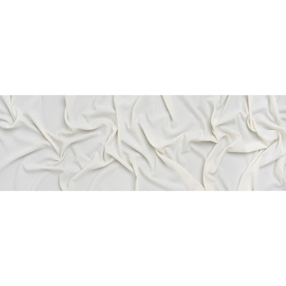 Polyester Crepe - Polar Bear White - Designer Deadstock