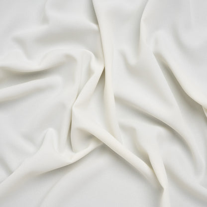Polyester Crepe - Polar Bear White - Designer Deadstock