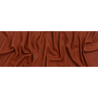 Viscose and Linen Woven - Brick Clay Brown - Deadstock