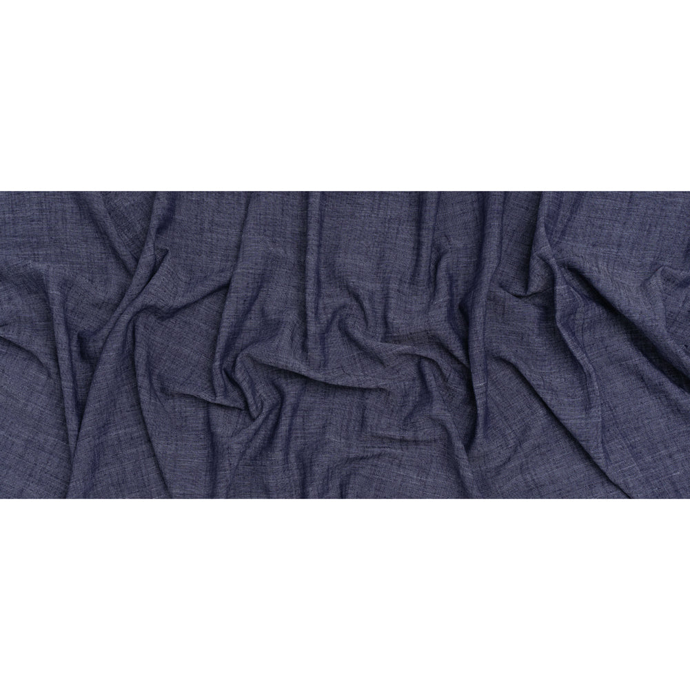Linen, Rayon and Polyester Woven - Denim Blue - Designer Deadstock - Full