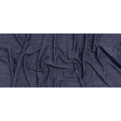 Linen, Rayon and Polyester Woven - Denim Blue - Designer Deadstock