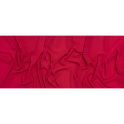 Stretch Polyester Bubble Crepe - Raspberry Pink - Designer Deadstock