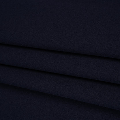 Stretch Polyester Crepe Double Knit - Twilight Blue - Designer Deadstock