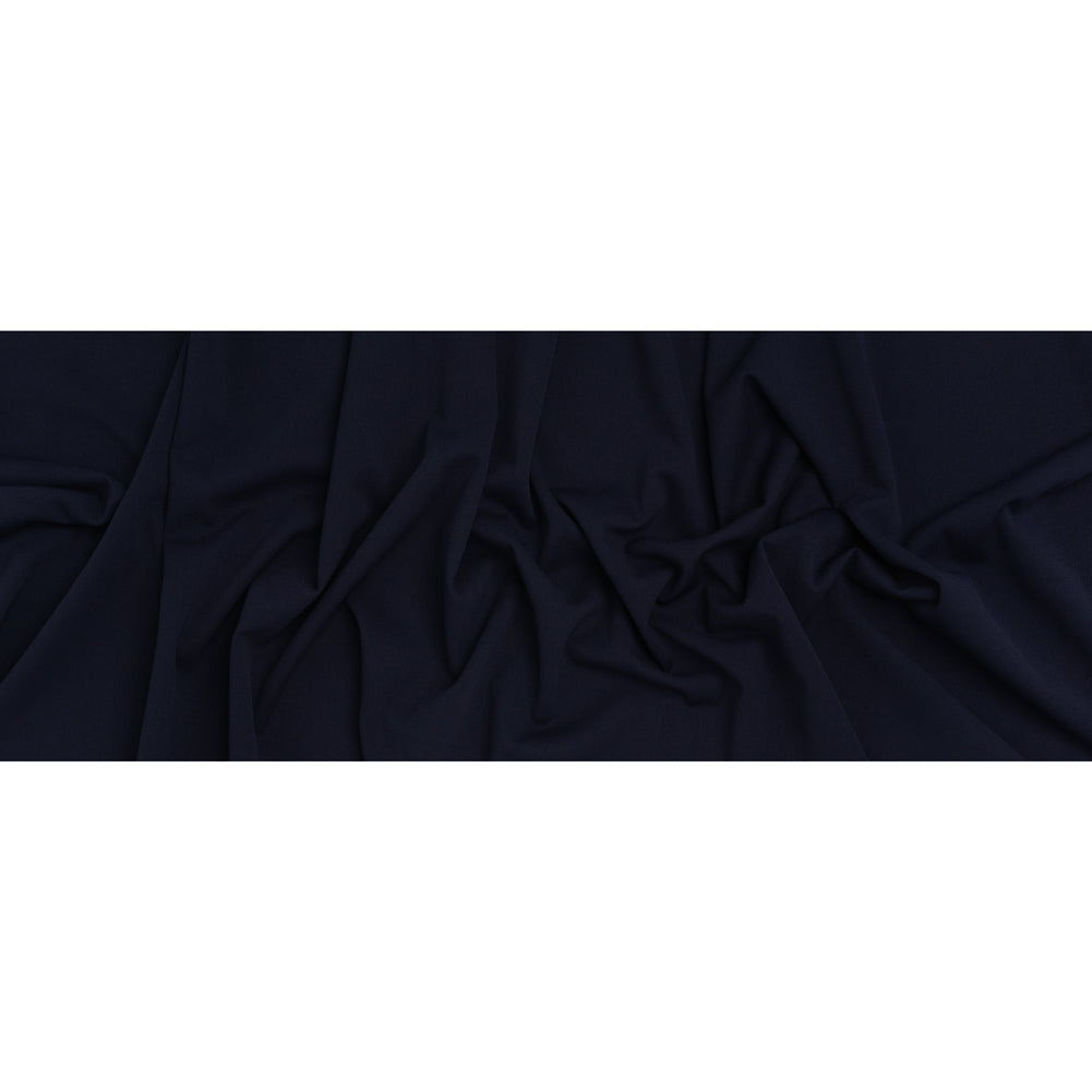Stretch Polyester Crepe Double Knit - Twilight Blue - Designer Deadstock - Full