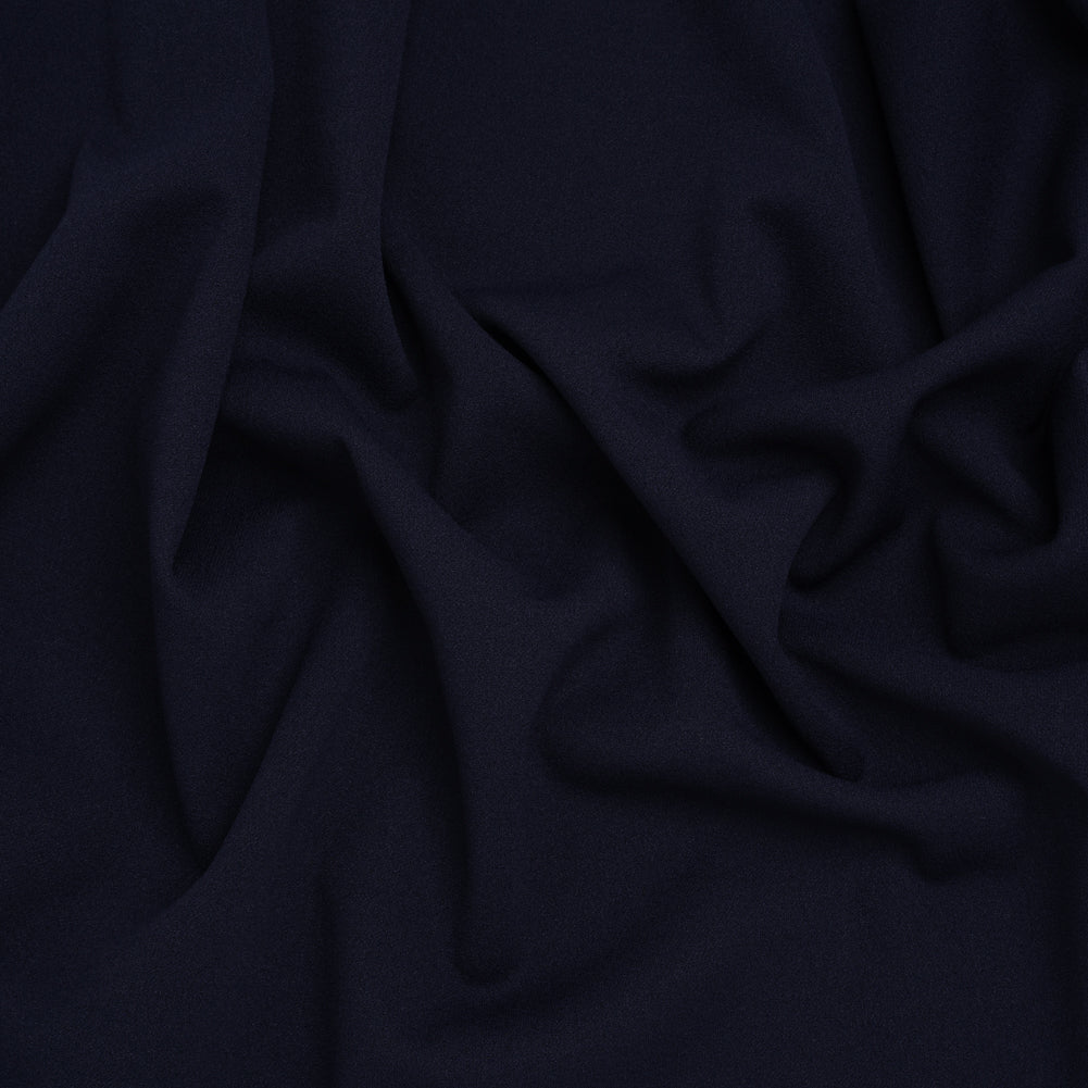 Stretch Polyester Crepe Double Knit - Twilight Blue - Designer Deadstock