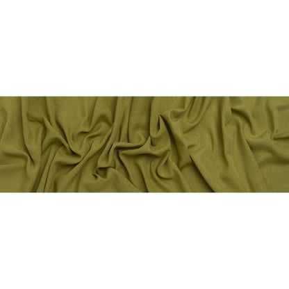 Slubbed Polyester Woven - Olive Green - Deadstock