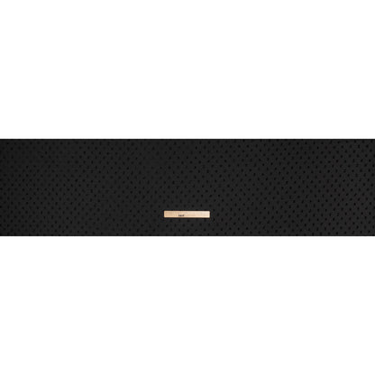 Metallic Swiss Dot Polyester Satin - Black - Designer Deadstock