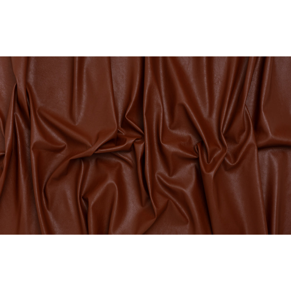 Pebbled Faux Leather with Recycled Polyester Faux Suede Backing - Red - Full
