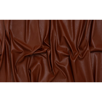 Pebbled Faux Leather with Recycled Polyester Faux Suede Backing - Red - Full