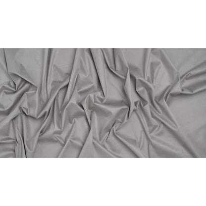 Stretch Recycled Polyester Faux Suede - Silver - Full