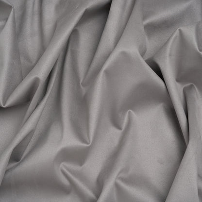 Stretch Recycled Polyester Faux Suede - Silver