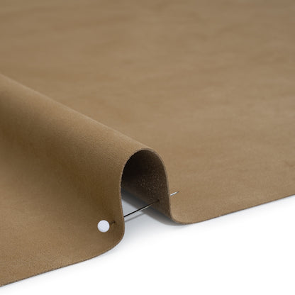 Stretch Recycled Polyester Faux Suede - Beige Detail