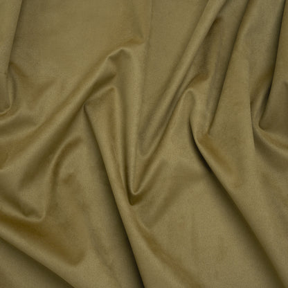 Stretch Recycled Polyester Faux Suede - Olive