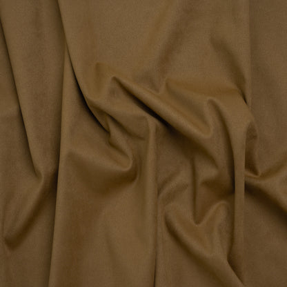 Stretch Recycled Polyester Faux Suede - Brown