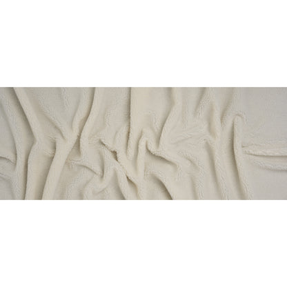 Recycled Polyester Faux Shearling - Off-White - Full