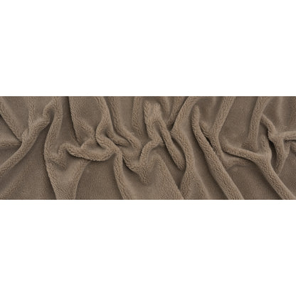 Recycled Polyester Faux Shearling - Gray - Full