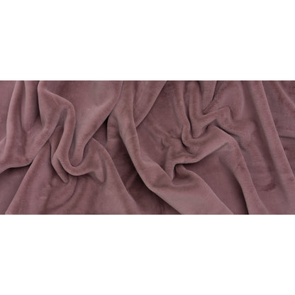 Recycled Polyester Faux Rabbit Fur - Mauve - Full