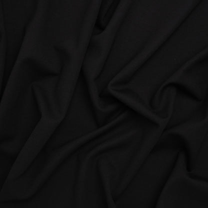 Lightweight Stretch Ponte Knit - Black - Hesperia Collection