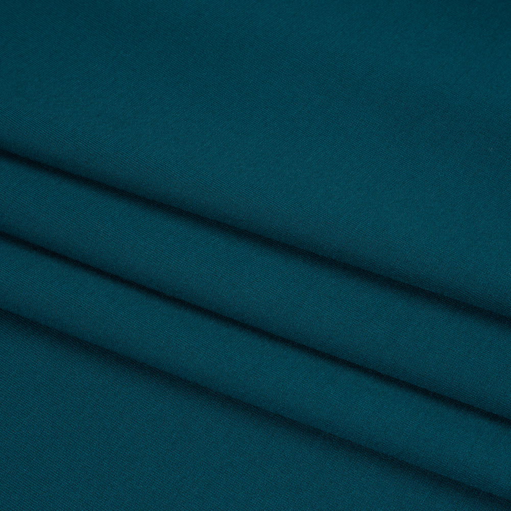 Lightweight Stretch Ponte Knit - Teal - Hesperia Collection Folded