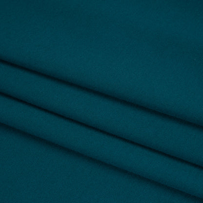 Lightweight Stretch Ponte Knit - Teal - Hesperia Collection Folded
