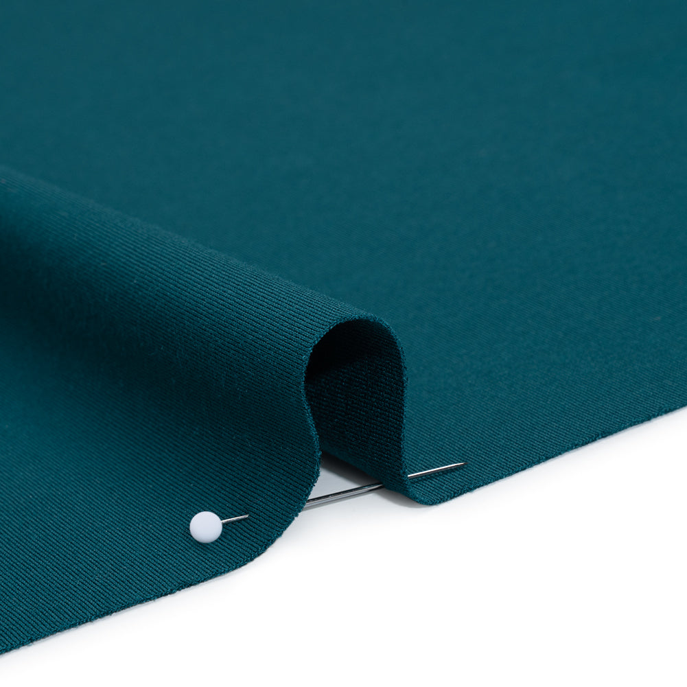 Lightweight Stretch Ponte Knit - Teal - Hesperia Collection Detail