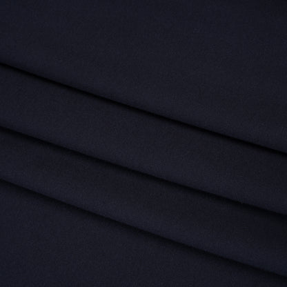Lightweight Stretch Ponte Knit - Midnight Blue - Hesperia Collection Folded