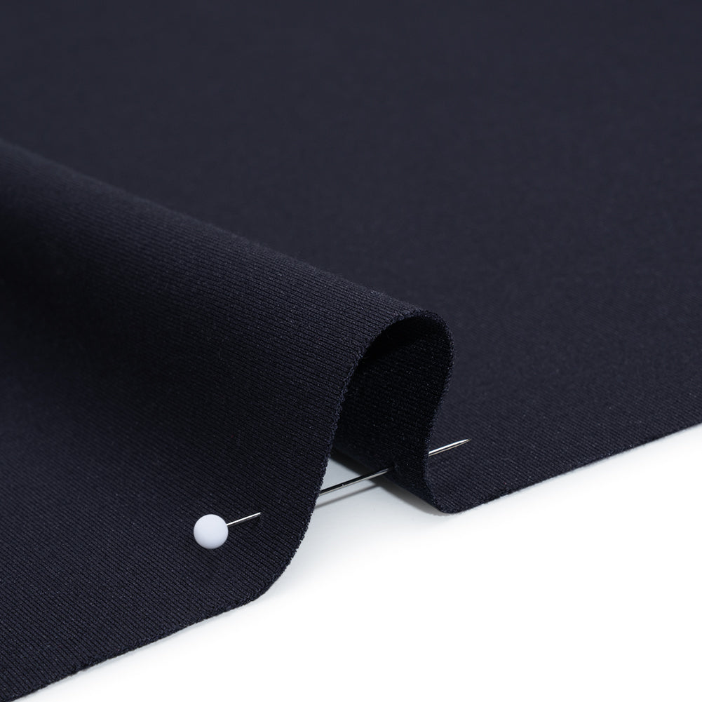 Lightweight Stretch Ponte Knit - Midnight Blue - Hesperia Collection Detail