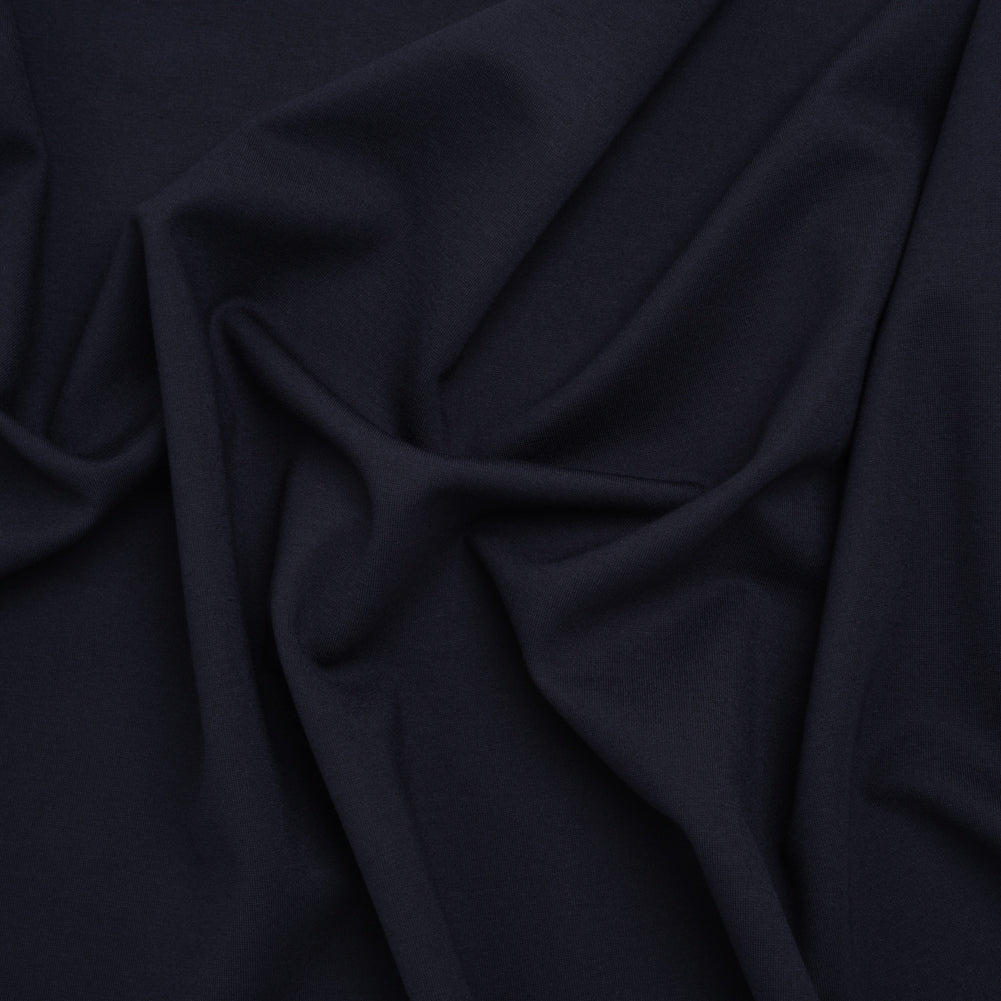 Lightweight Stretch Ponte Knit - Midnight Blue - Hesperia Collection