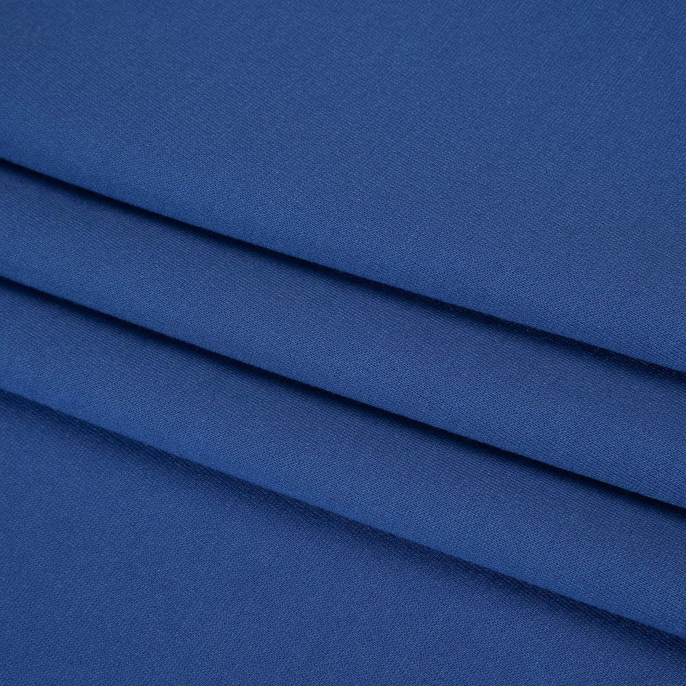 Lightweight Stretch Ponte Knit - Cobalt - Hesperia Collection Folded