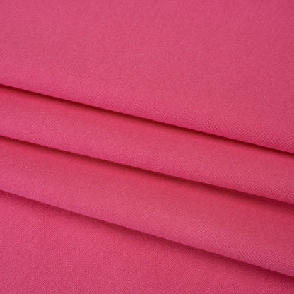 Lightweight Stretch Ponte Knit - Honeysuckle Pink - Hesperia Collection Folded