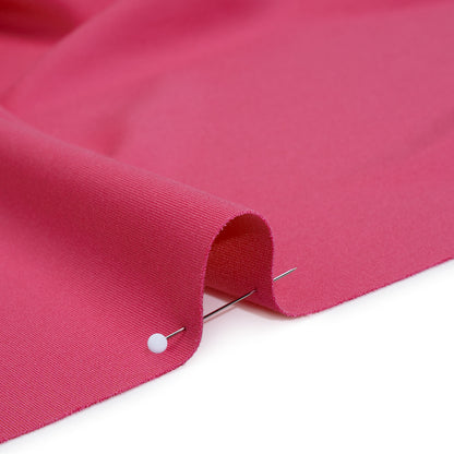 Lightweight Stretch Ponte Knit - Honeysuckle Pink - Hesperia Collection Detail
