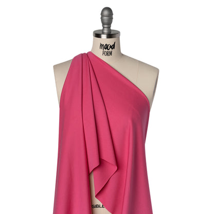 Lightweight Stretch Ponte Knit - Honeysuckle Pink - Hesperia Collection Drape