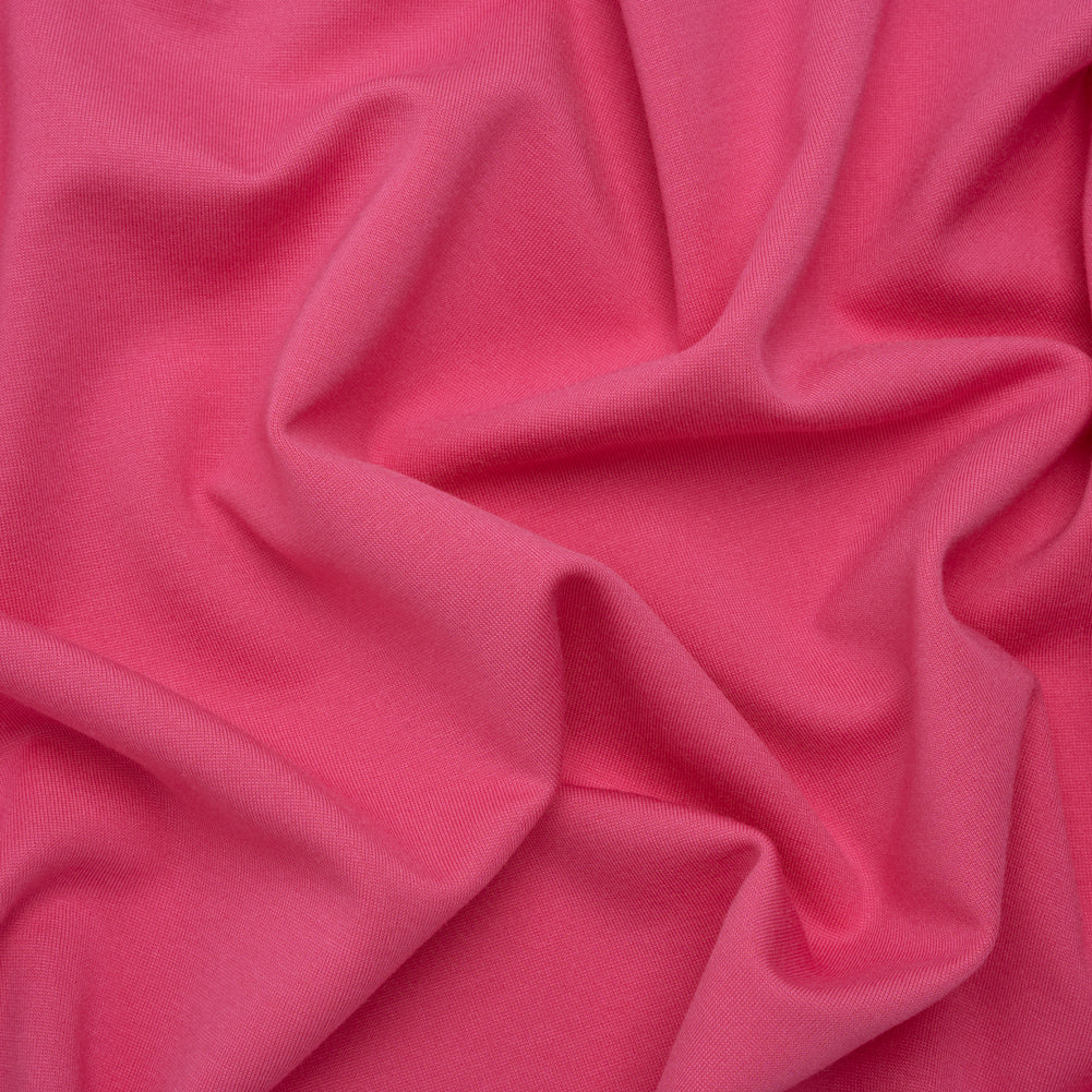 Lightweight Stretch Ponte Knit - Honeysuckle Pink - Hesperia Collection