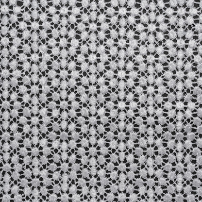 Guipure Lace - White Dots with Fancy Border
