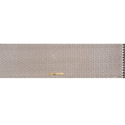 Guipure Lace - Bleached Sand Dots with Fancy Border